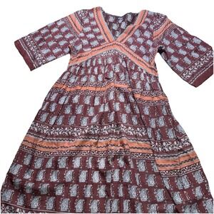 Women's Journal Standard Boho Hippie‎ Dress Short Med Cotton